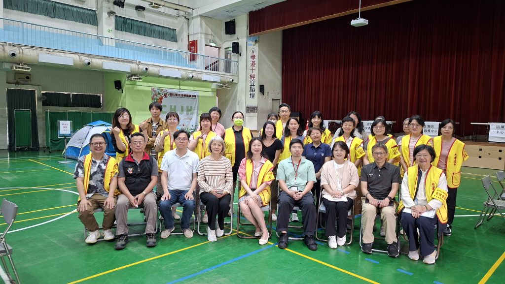 1150416防災基地收容安置學校訪視演練代表照片